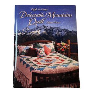 AUTOGRAPHED Delectable Mountains Quilt in a Day by Eleanor Burns Quilt Pattern